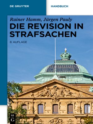 cover image of Die Revision in Strafsachen
